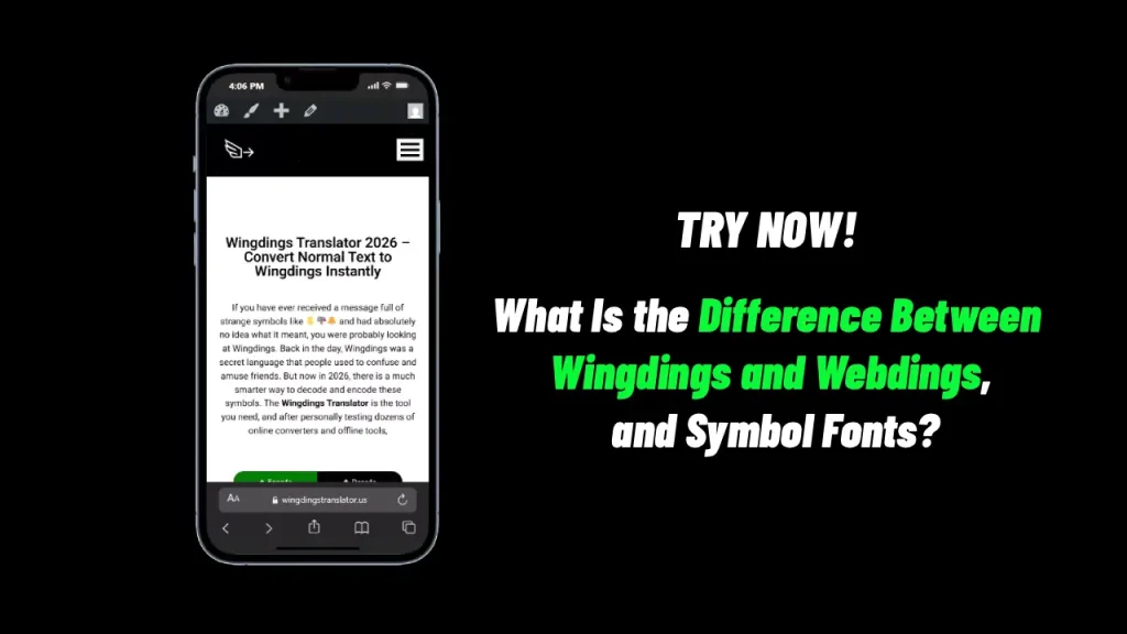 What Is the Difference Between Wingdings and Webdings, and Symbol Fonts?