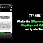 What Is the Difference Between Wingdings and Webdings, and Symbol Fonts? 6 What Is the Difference Between Wingdings and Webdings, and Symbol Fonts?
